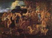 Nicolas Poussin Barchanal painting